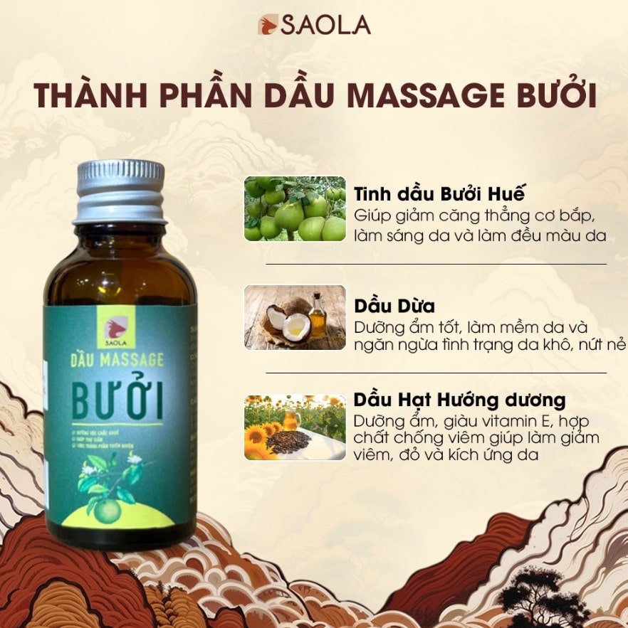 Dầu Massage Bưởi: Sản Phẩm Thiên Nhiên Chăm Sóc Sức Khỏe Và Sắc Đẹp